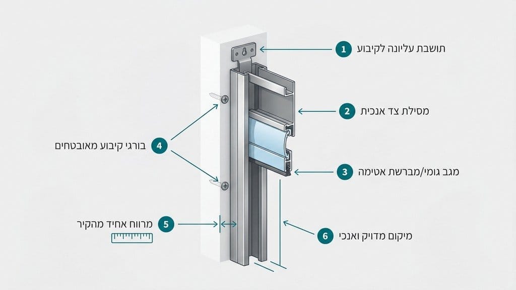 מתקין מקצועי מבצע התקנת תריסים למוסכים