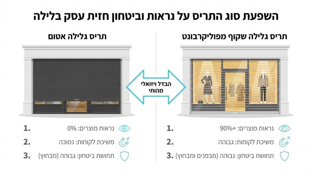 תריס שקוף לחנות בגדים המציג קולקציית אופנה