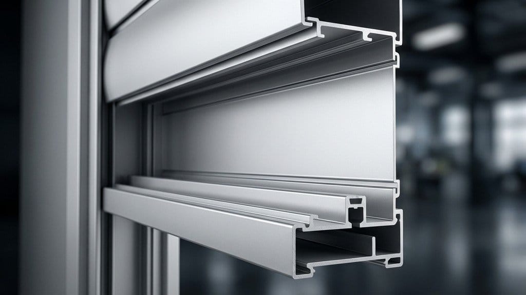 מסילות של תריס גלילה לחנות אופנה